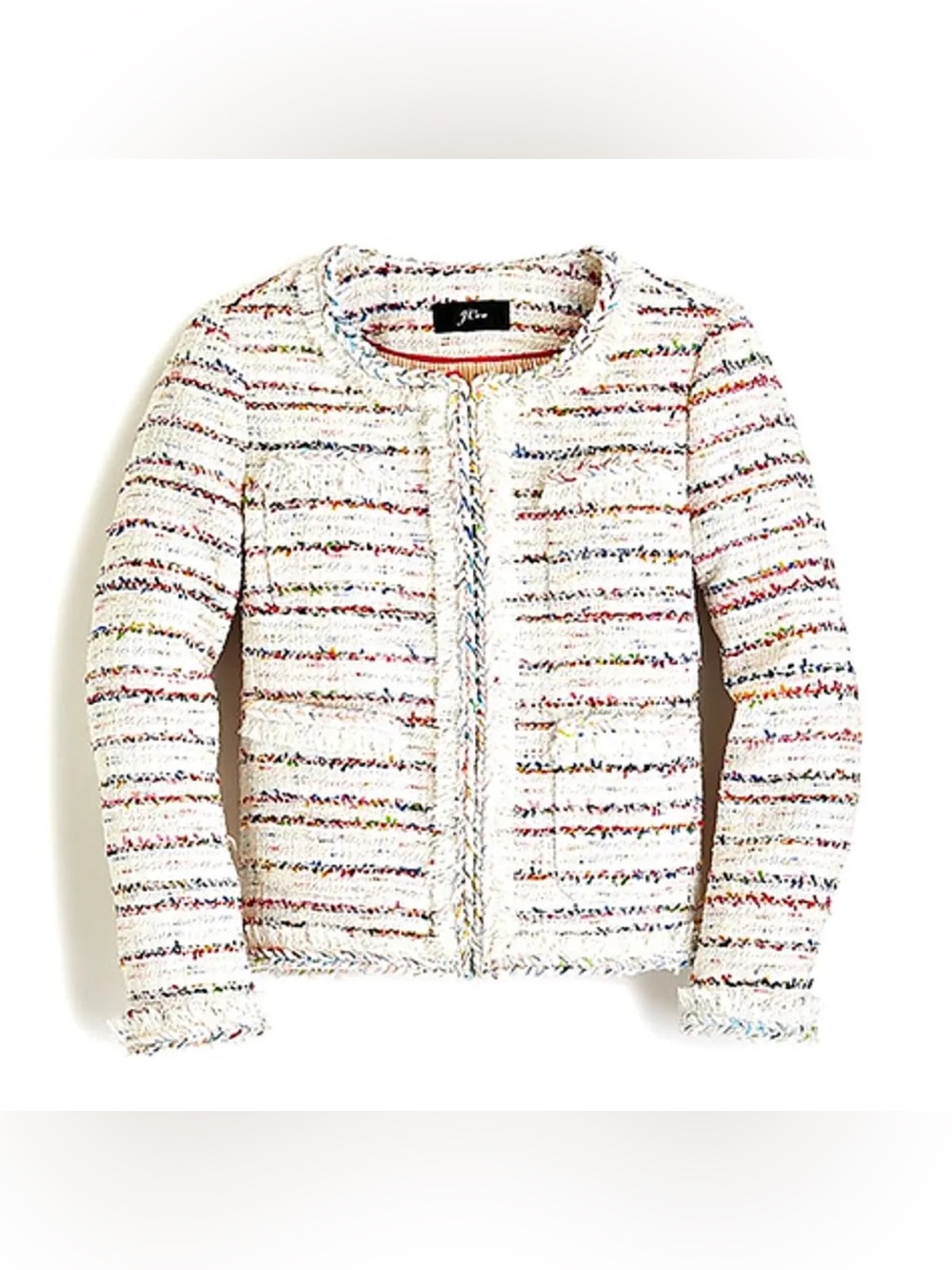 NWOT J. Crew Multicolor Tweed Jacket